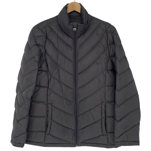 Calvin Klein Jackets & Blazers - Calvin Klein Gunmetal Gray Lightweight Packable Puffer Down Jacket Wms sz L